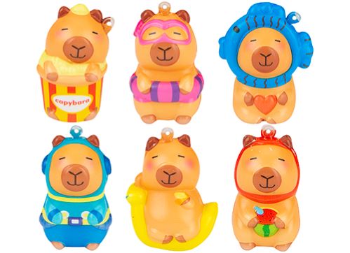 CAPIBARA SLOW RISE SQUISHY (a crescita lenta) 6cm 6ass…x100…x300